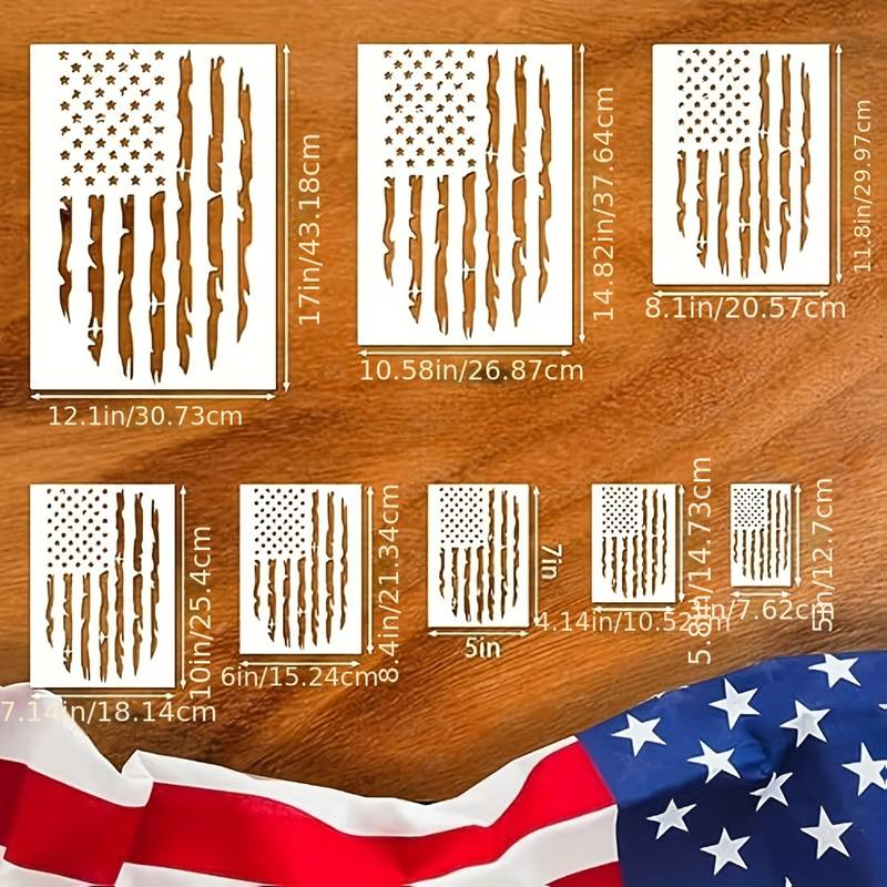 Large American Flag Stencil Star Stencils For Painting 50 - Temu